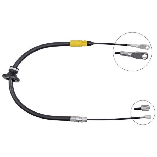 Parking brake cable 637 mm disc brake A.B.S. for e.g. RENAULT TRAFIC