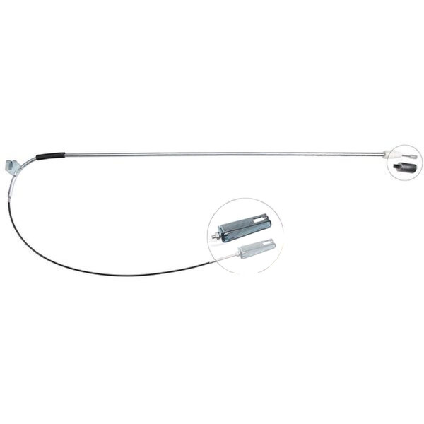 Parking brake cable no rolling 1.463 mm A.B.S. suitable for MB VANEO