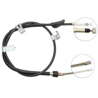 Parking brake cable no rolling 1.545 mm A.B.S. for HONDA...