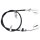 Parking brake cable 1,657 mm drum brake A.B.S. for SUBARU TREZIA and others