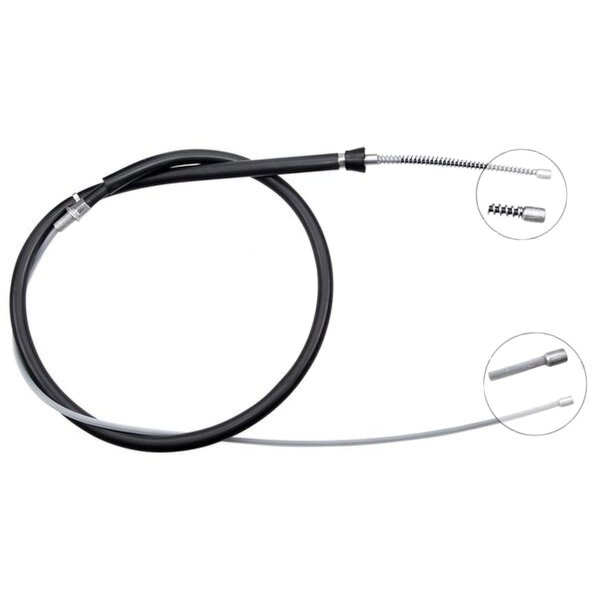 Seilzug Feststellbremse 1.707 mm Trommelbremse A.B.S. für u.a. SEAT TOLEDO