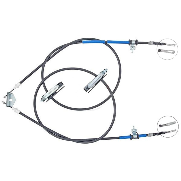 Parking brake cable no rolling 1,770 mm A.B.S. for FORD FOCUS and others