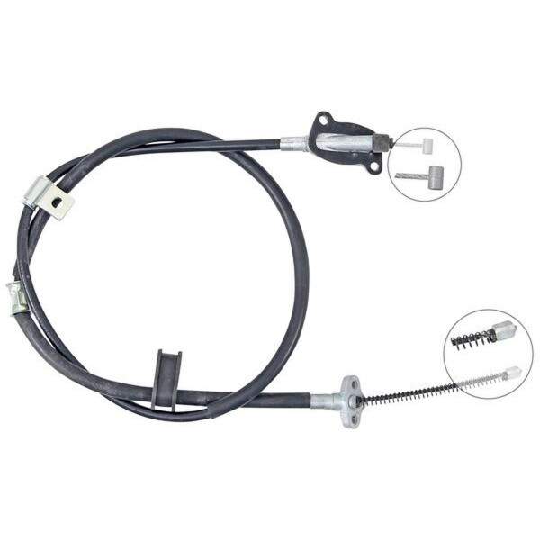 Parking brake cable 1,510 mm drum brake A.B.S. for DAIHATSU COPEN
