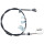 Parking brake cable 1,570 mm drum brake A.B.S. for DAIHATSU CUORE