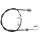 Parking brake cable 1,548 mm drum brake A.B.S. for DAIHATSU CUORE