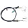 Parking brake cable 1,545 mm drum brake A.B.S. for SUBARU JUSTY and others