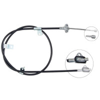 Parking brake cable 1,630 mm drum brake A.B.S. for...