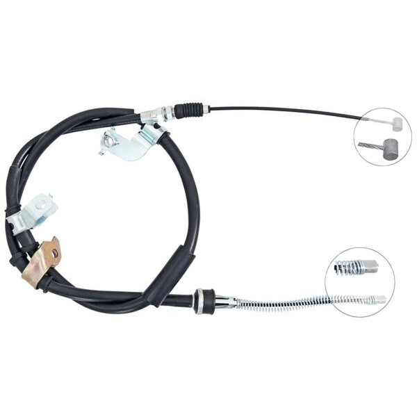 Parking brake cable 1,440 mm drum brake A.B.S. for e.g. MITSUBISHI L