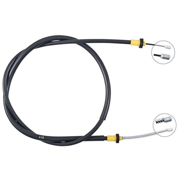 Seilzug Feststellbremse 1.657 mm Trommelbremse A.B.S. für DACIA SANDERO