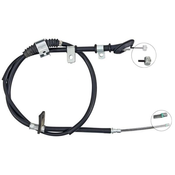 Parking brake cable 1,571 mm drum brake A.B.S. for HYUNDAI LANTRA and others