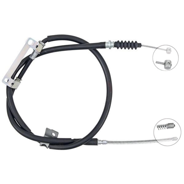 Parking brake cable 1,565 mm drum brake A.B.S. for KIA SEPHIA and others