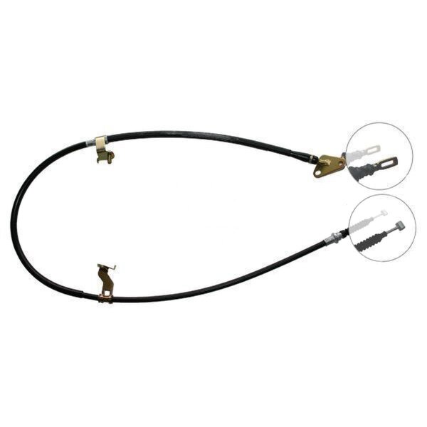 Parking brake cable 1,653 mm drum brake A.B.S. for MAZDA 323 and others