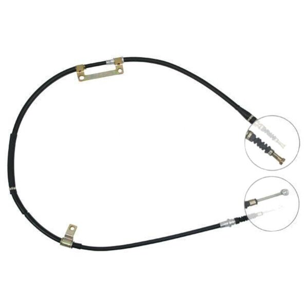 Parking brake cable 1,657 mm disc brake A.B.S. for e.g. MAZDA 626