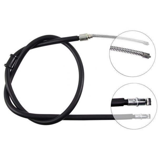 Parking brake cable 1,450 mm drum A.B.S. for e.g. MITSUBISHI COLT