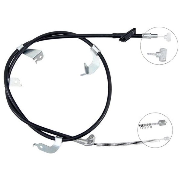 Seilzug Feststellbremse 1.637 mm Trommelbremse A.B.S. für SUZUKI SWIFT