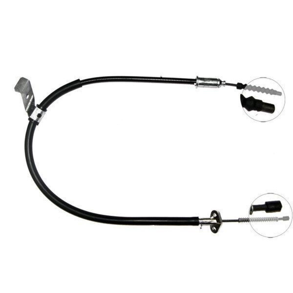 Parking brake cable no rolling 990 mm A.B.S. for NISSAN MICRA