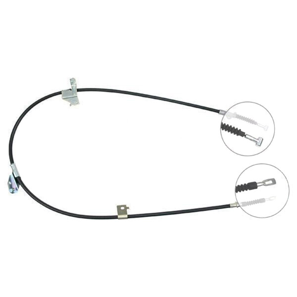 Parking brake cable 1,657 mm disc brake A.B.S. for NISSAN PRIMERA and others