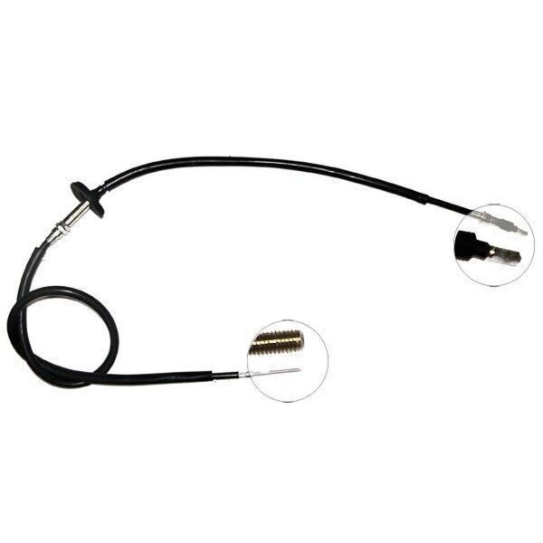 Parking brake cable 1,650 mm disc brake A.B.S. for e.g. SAAB 900