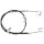 Parking brake cable 1,956 mm discs A.B.S. for MITSUBISHI PAJERO and others