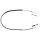 Parking brake cable 1,416 mm A.B.S. for VW TRANSPORTER and others