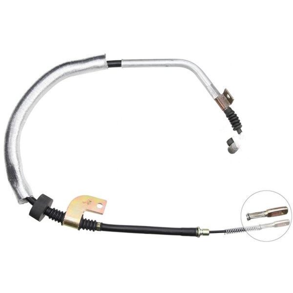 Parking brake cable 1,077 mm discs A.B.S. for SSANGYONG KORANDO and others