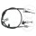 Parking brake cable 1,662 mm A.B.S. for e.g. ALFA ROMEO BRERA