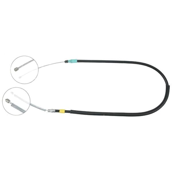 Parking brake cable 1,295 mm A.B.S. for RENAULT TRAFIC and others