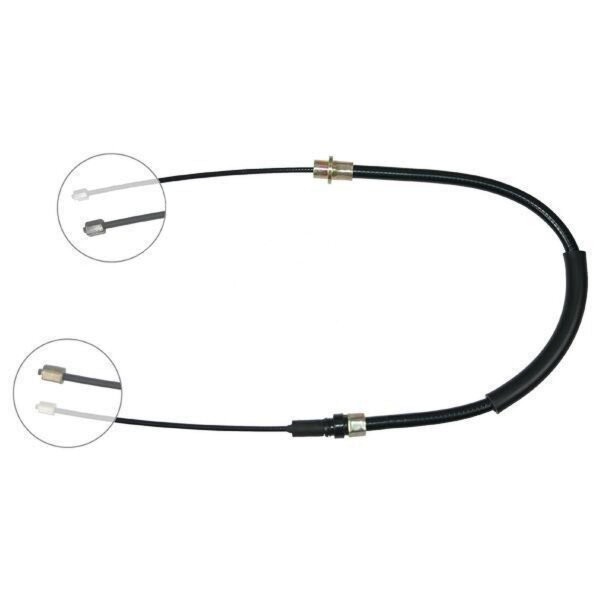 Parking brake cable 724 mm disc brake A.B.S. for PEUGEOT 607