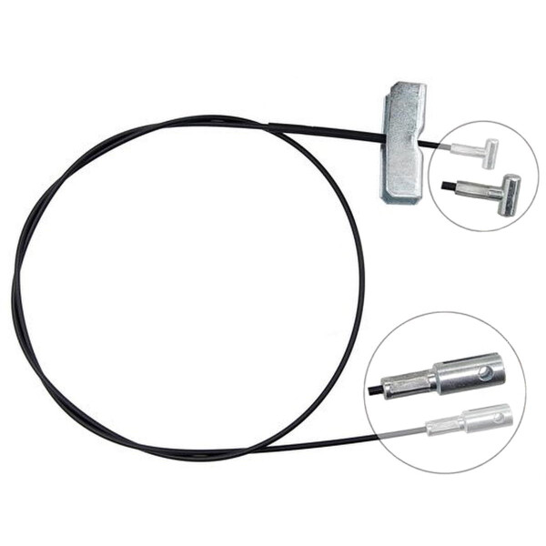 Parking brake cable 1,245 mm disc brake A.B.S. for e.g. RENAULT TRAFIC