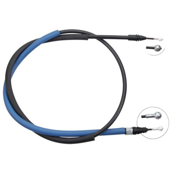 Parking brake cable 1,598 mm disc brake A.B.S. for NISSAN PRIMASTAR and others