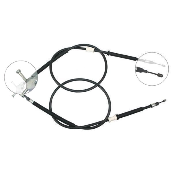 Parking brake cable 1,355 mm drum brake A.B.S. for e.g. OPEL ASTRA