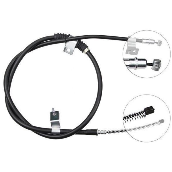 Parking brake cable 1,627 mm discs A.B.S. for MITSUBISHI OUTLANDER and others