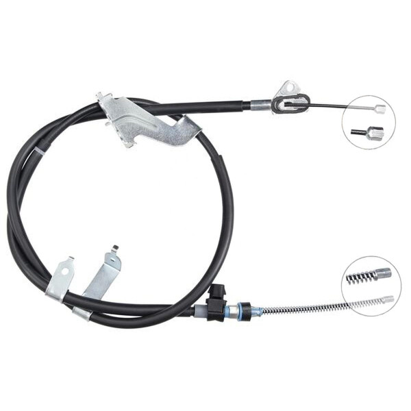 Parking brake cable 1,615 mm drum brake A.B.S. for TOYOTA YARIS and others