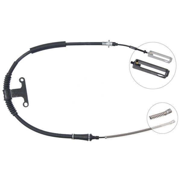 Parking brake cable 1,160 mm drum brake A.B.S. for KIA CARNIVAL