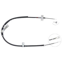 Parking brake cable 1,340 mm discs A.B.S. for SSANGYONG...