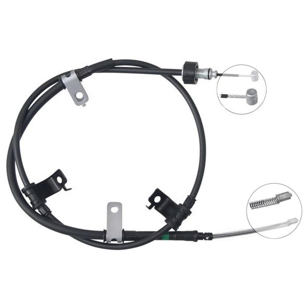 Parking brake cable 1,590 mm drum brake A.B.S. for HYUNDAI GETZ