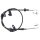 Parking brake cable 1,600 mm drum brake A.B.S. for KIA RIO and others