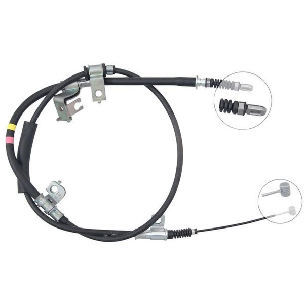 Parking brake cable 1,650 mm disc brake A.B.S. for HYUNDAI H-1 and others