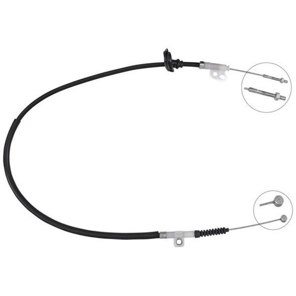 Seilzug Feststellbremse 1.255 mm Trommelbremse A.B.S. für TOYOTA HILUX