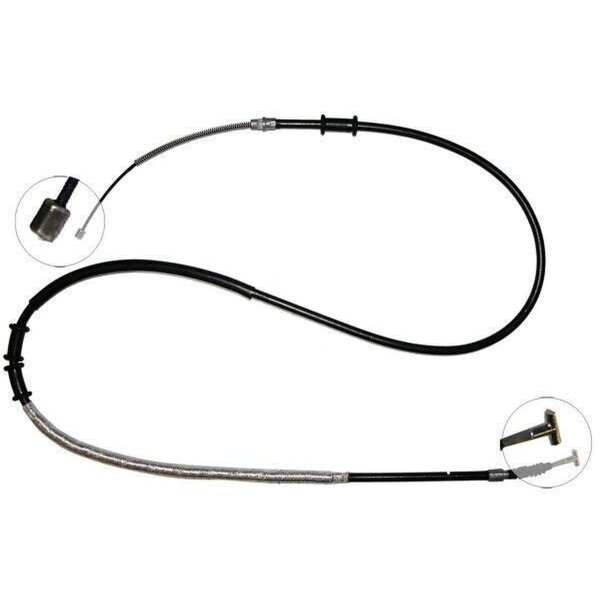 Parking brake cable 2.014 mm drum brake A.B.S. for FIAT MULTIPLA and others