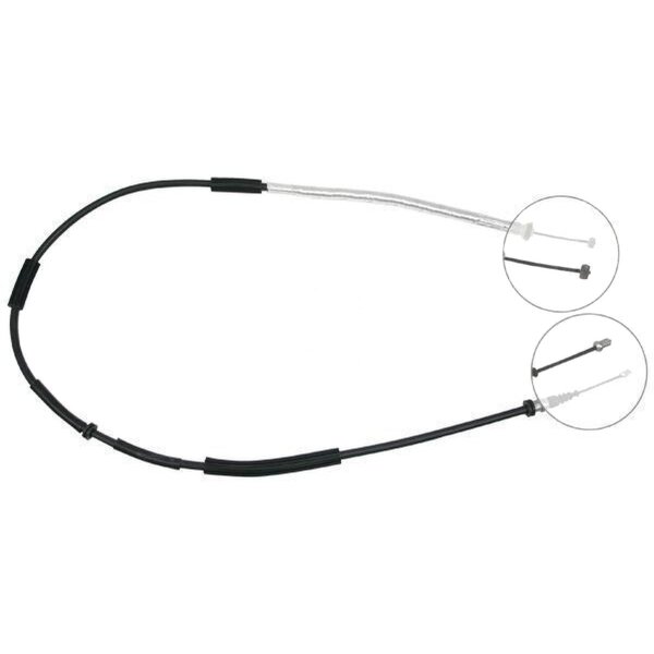 Parking brake cable 1,669 mm disc brake A.B.S. for FIAT STILO and others