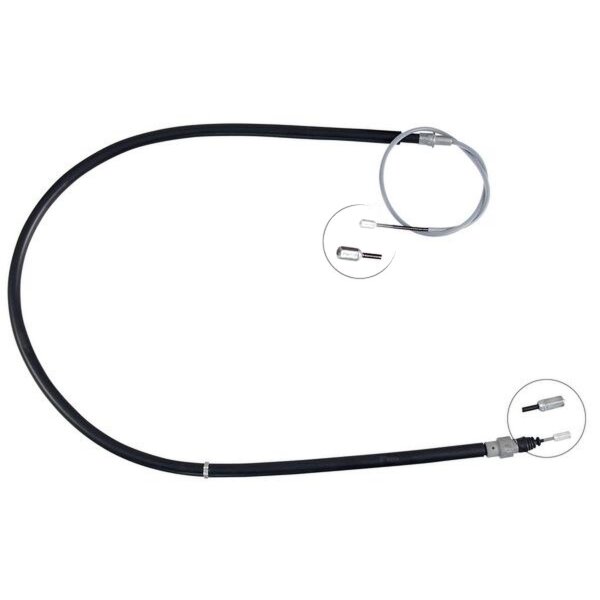 Seilzug Feststellbremse 1.640 mm Scheibenbremse A.B.S. für u.a. VW POLO