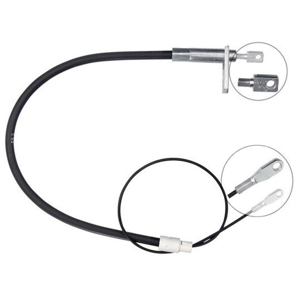 Parking brake cable 1,046 mm A.B.S. for MERCEDES-BENZ VANEO and others