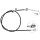 Parking brake cable 1,710 mm A.B.S. suitable for DAIHATSU MATERIA