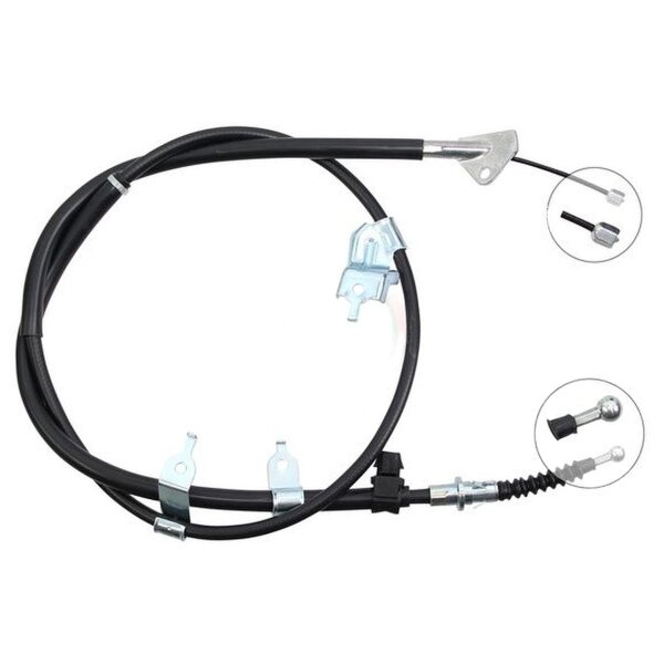 Parking brake cable 1,665 mm A.B.S. for TOYOTA URBAN and others