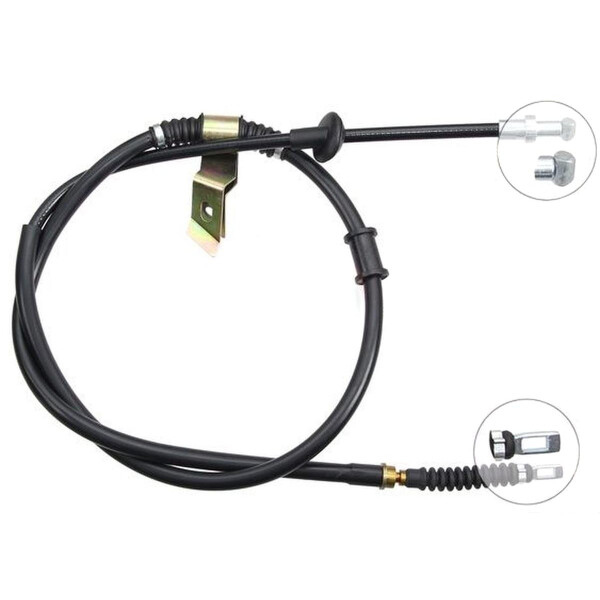 Parking brake cable 1,560 mm disc brake A.B.S. for e.g. DAEWOO NUBIRA