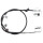 Parking brake cable 1.593 mm drum brake A.B.S. for HONDA JAZZ