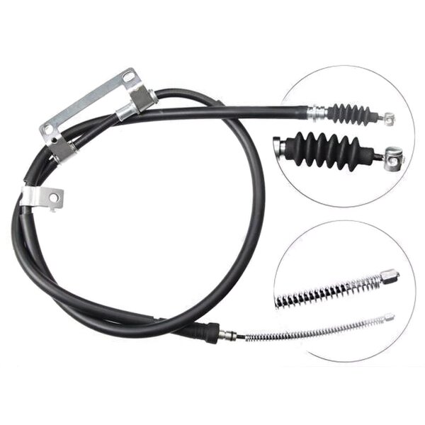 Parking brake cable 1,633 mm drum brake A.B.S. for KIA SHUMA and others