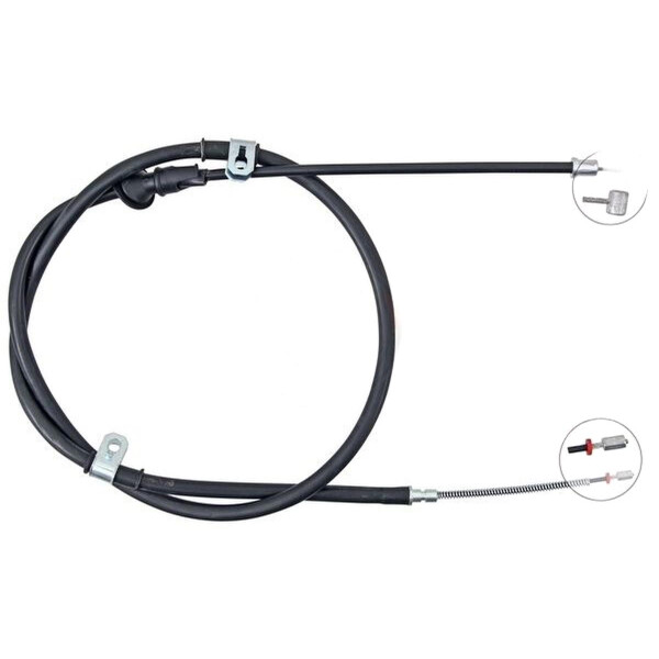 Parking brake cable 1,510 mm drum brake A.B.S. for HYUNDAI SANTAMO and others