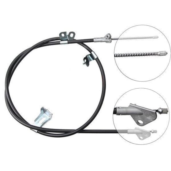 Parking brake cable 1,662 mm disc brake A.B.S. for TOYOTA YARIS and others